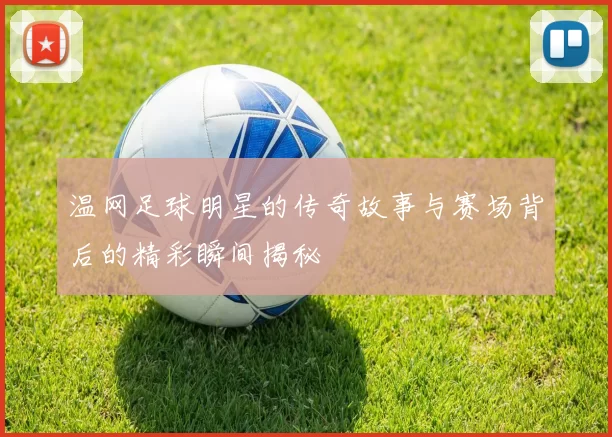 温网足球明星的传奇故事与赛场背后的精彩瞬间揭秘